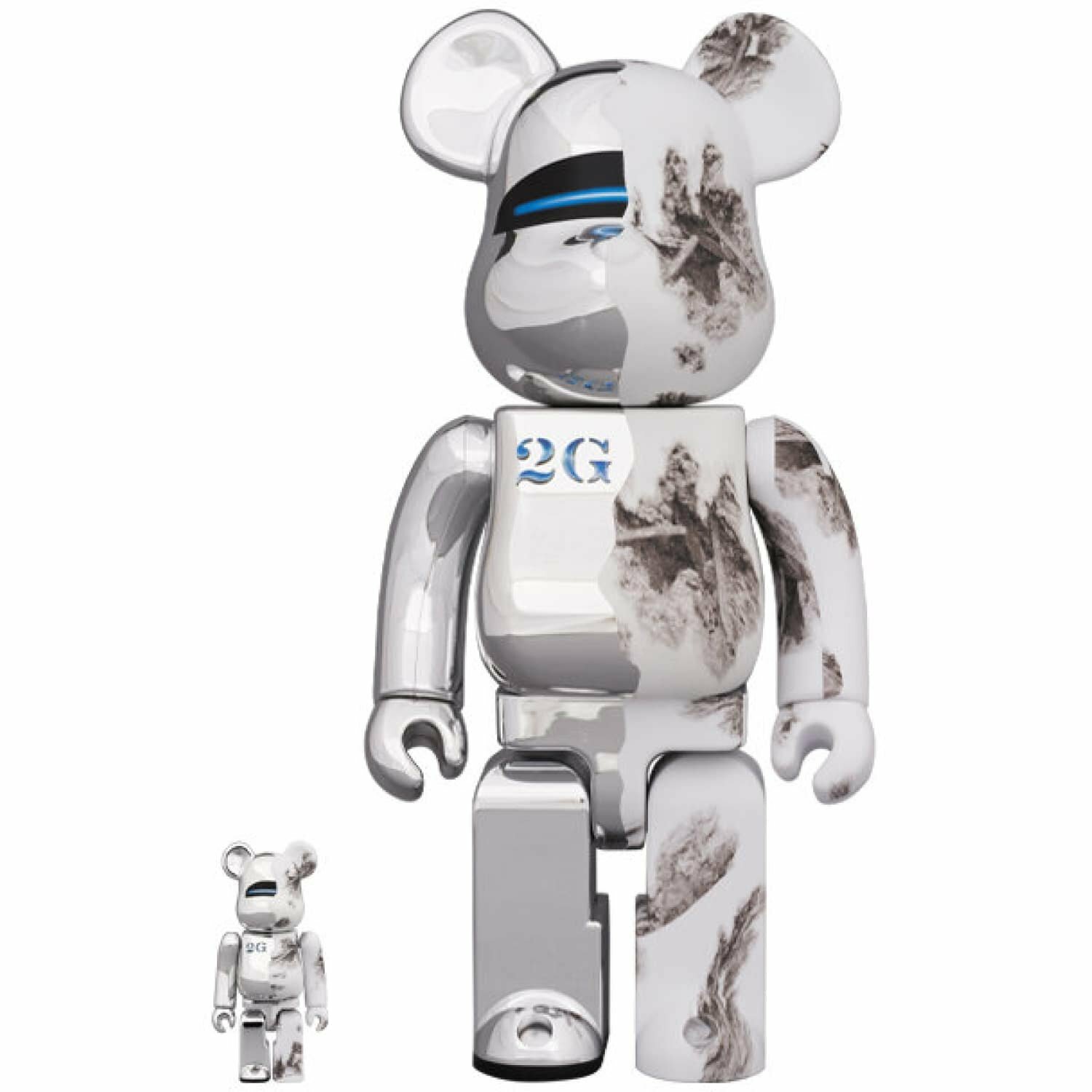 BE@RBRICK 2G ARSHAM x 空山基 Hajime Sorayama 400% & 100%