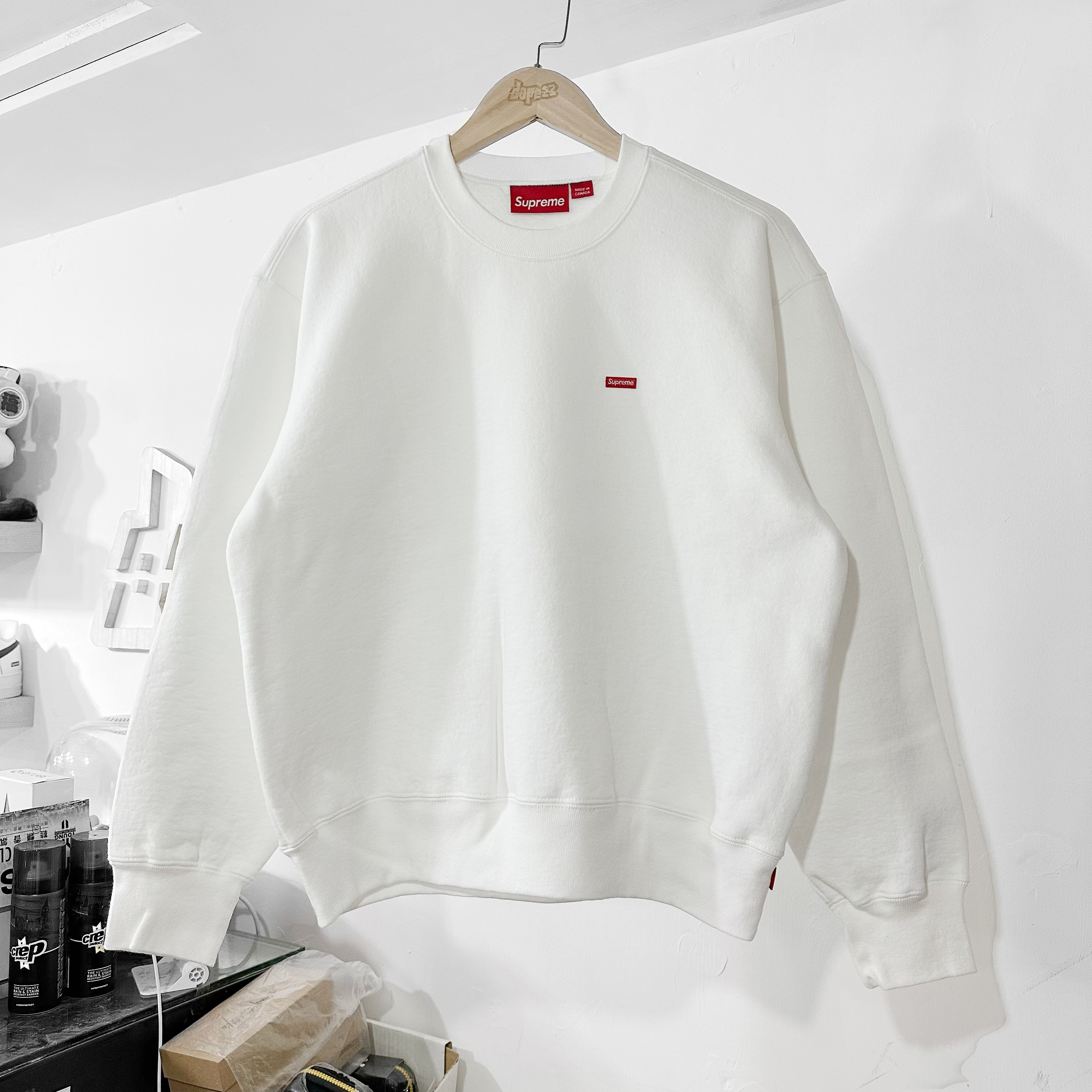 Supreme FW24 Small Box Crewneck White