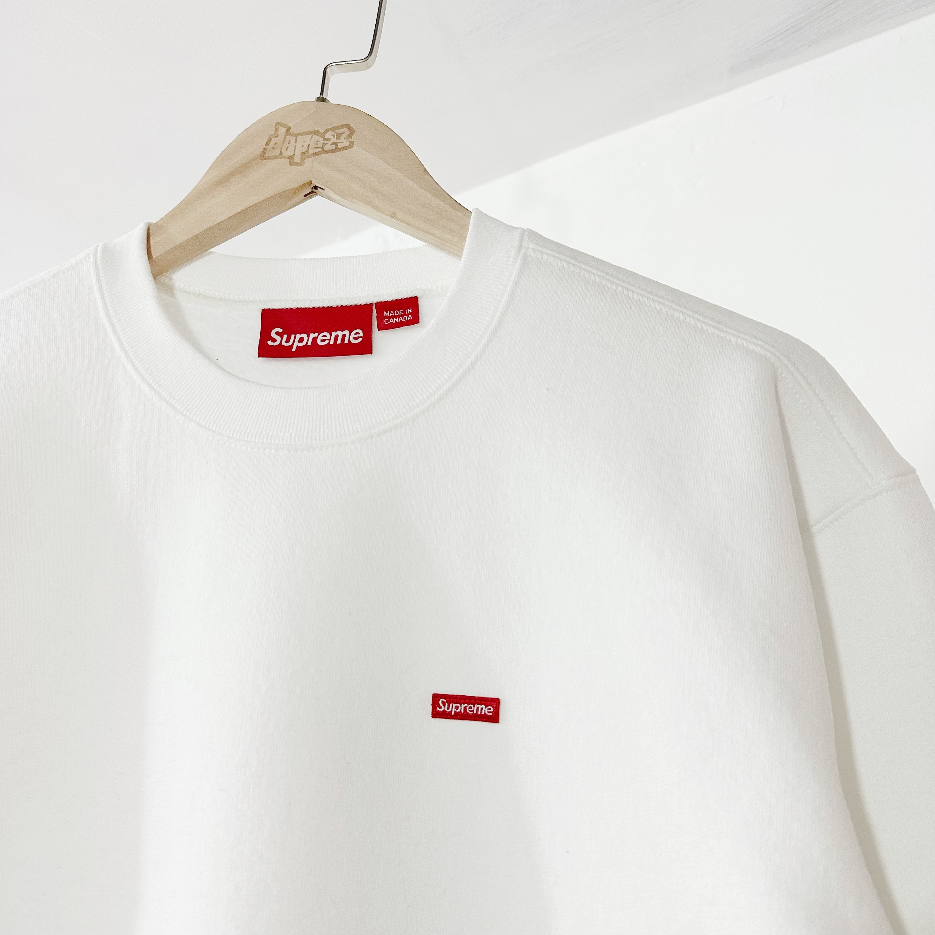 Supreme FW24 Small Box Crewneck White