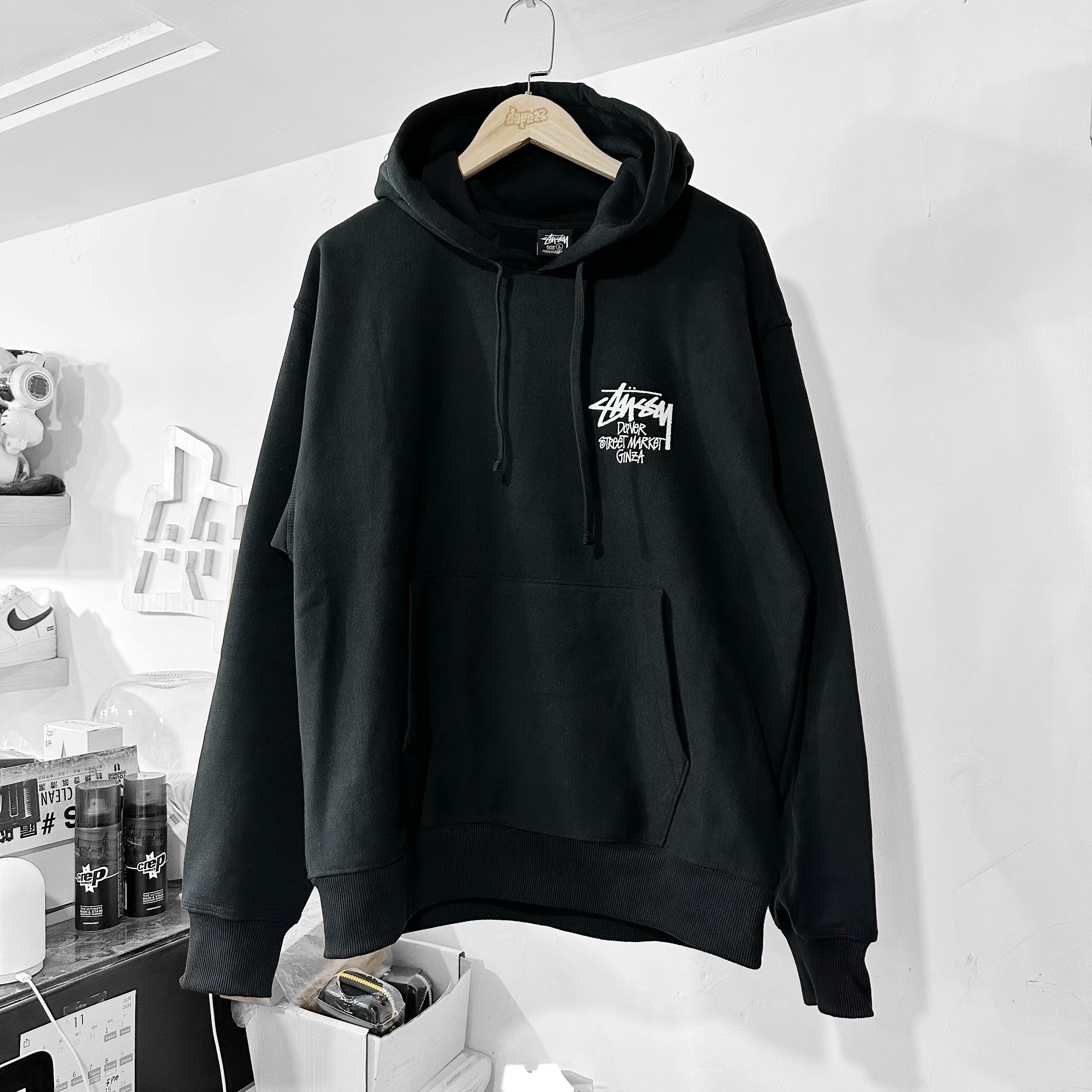 STUSSY Stock Dsm Ginza Hoodie (BLACK) 銀座限定