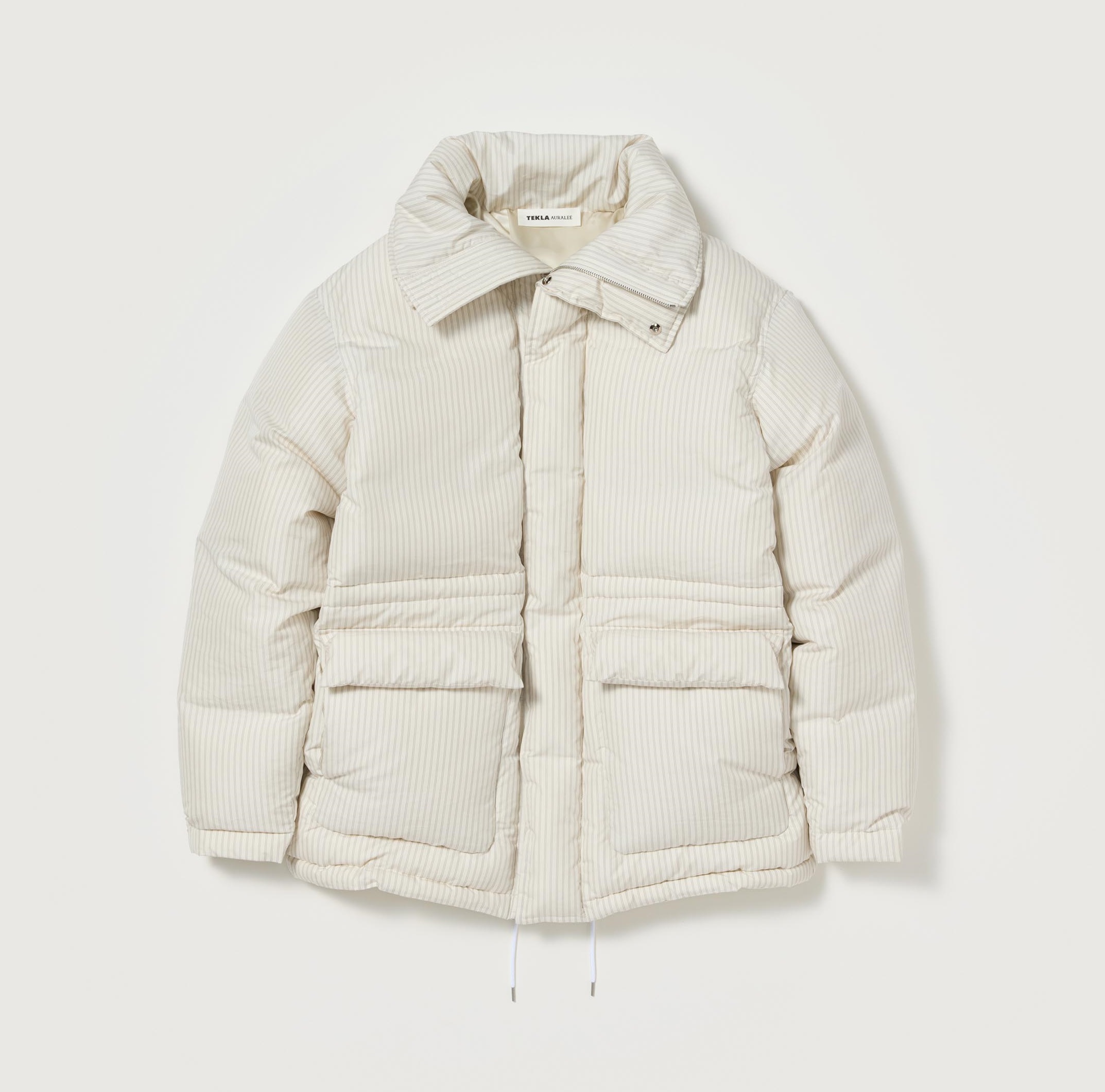 AURALEE 2024 A/W STRIPE DOWN JACKET - SNOW PRE ORDER ITEM (預訂中)