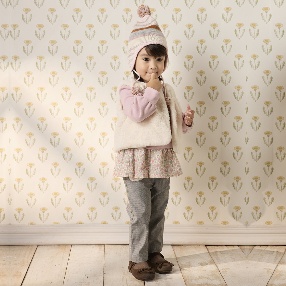 繽紛色彩立體球球針織帽 粉