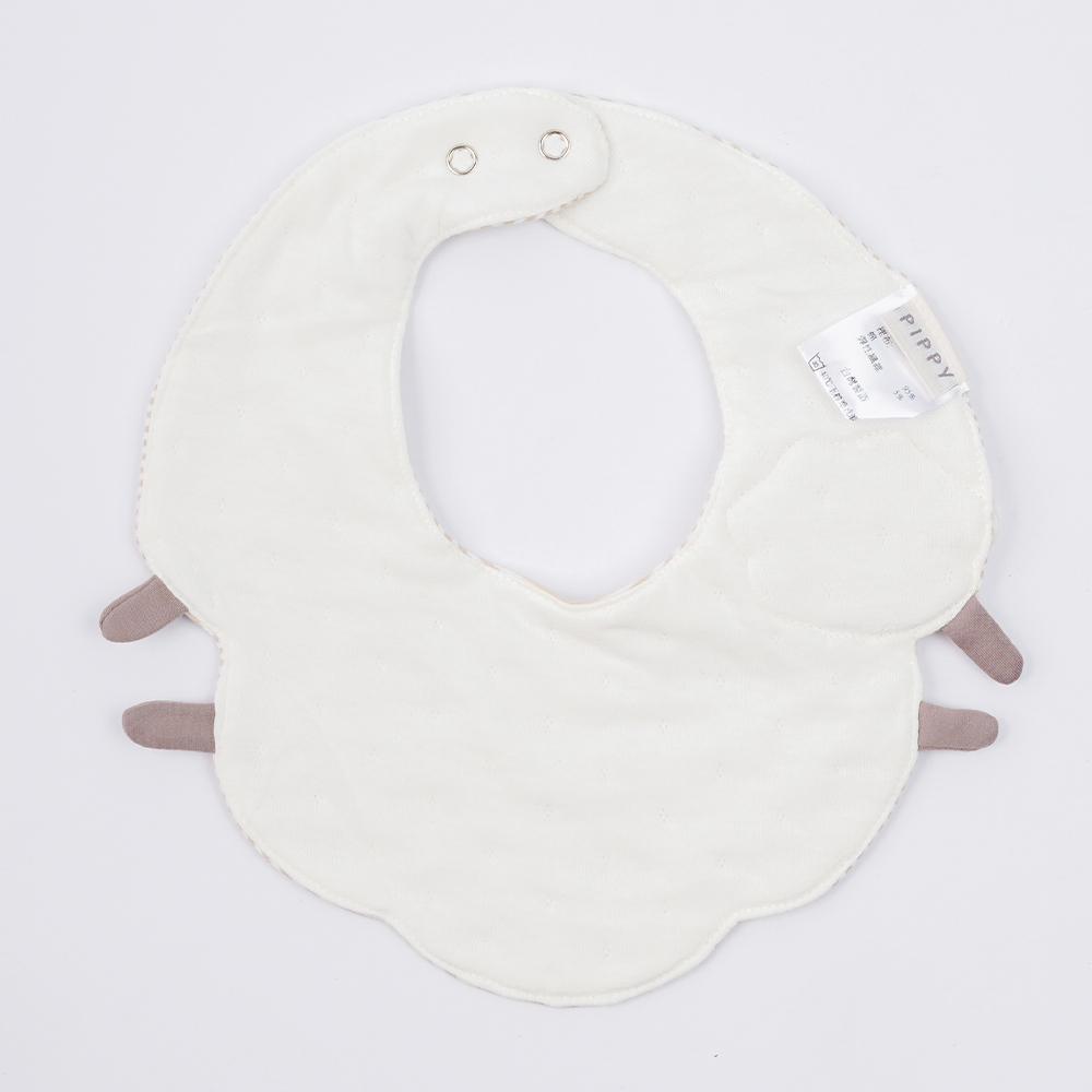 PIPPY 可愛小綿羊造型圍兜 米白 (男女皆可)