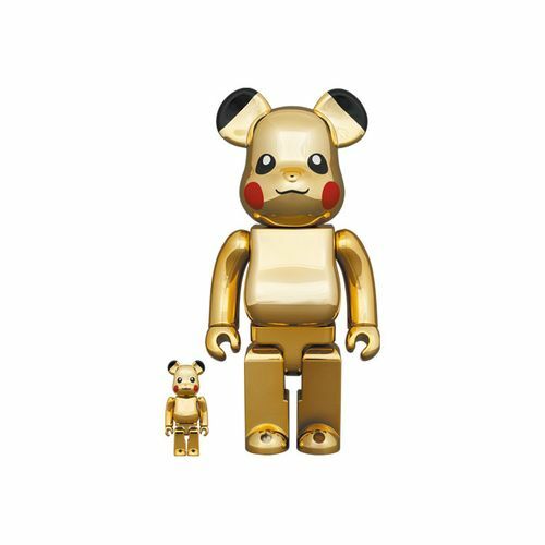 BE@RBRICK 皮卡丘 電鍍金 400% & 100%