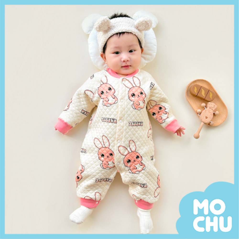 瑞比兔夾棉長袖連身衣