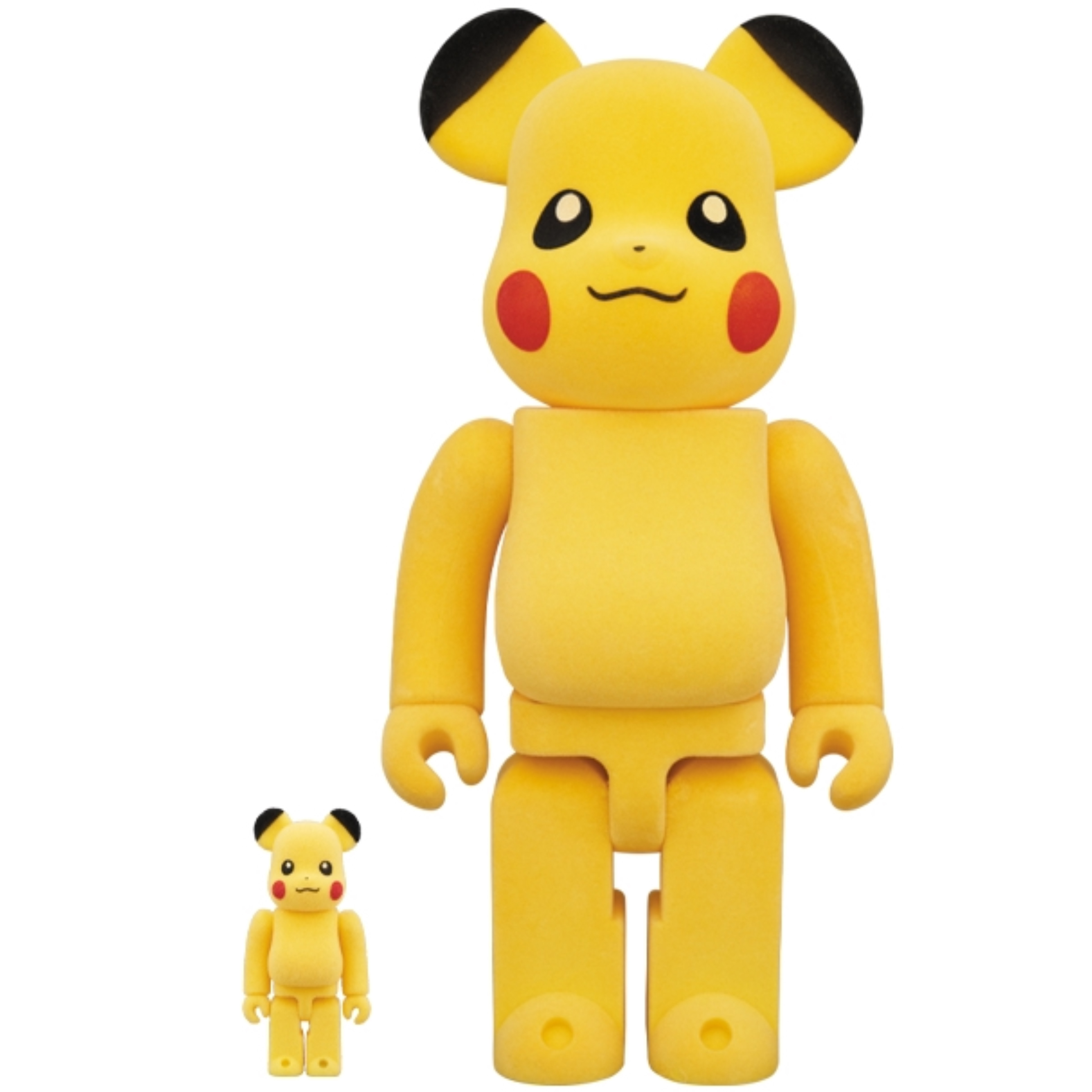 BE@RBRICK 皮卡丘 毛絨 400% & 100%