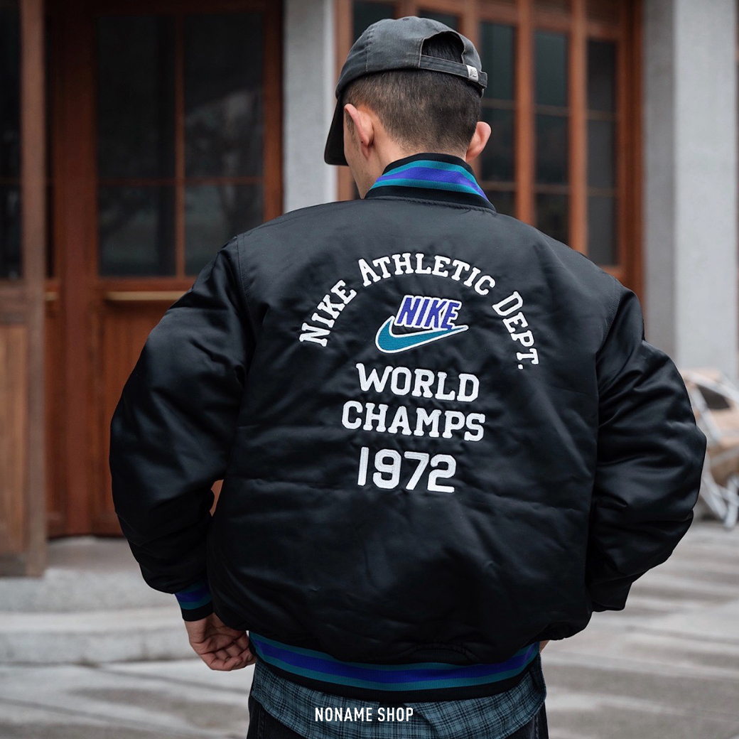 NIKE 塗鴉 跳色 刺繡 復古 棒球外套 三色 (男款)