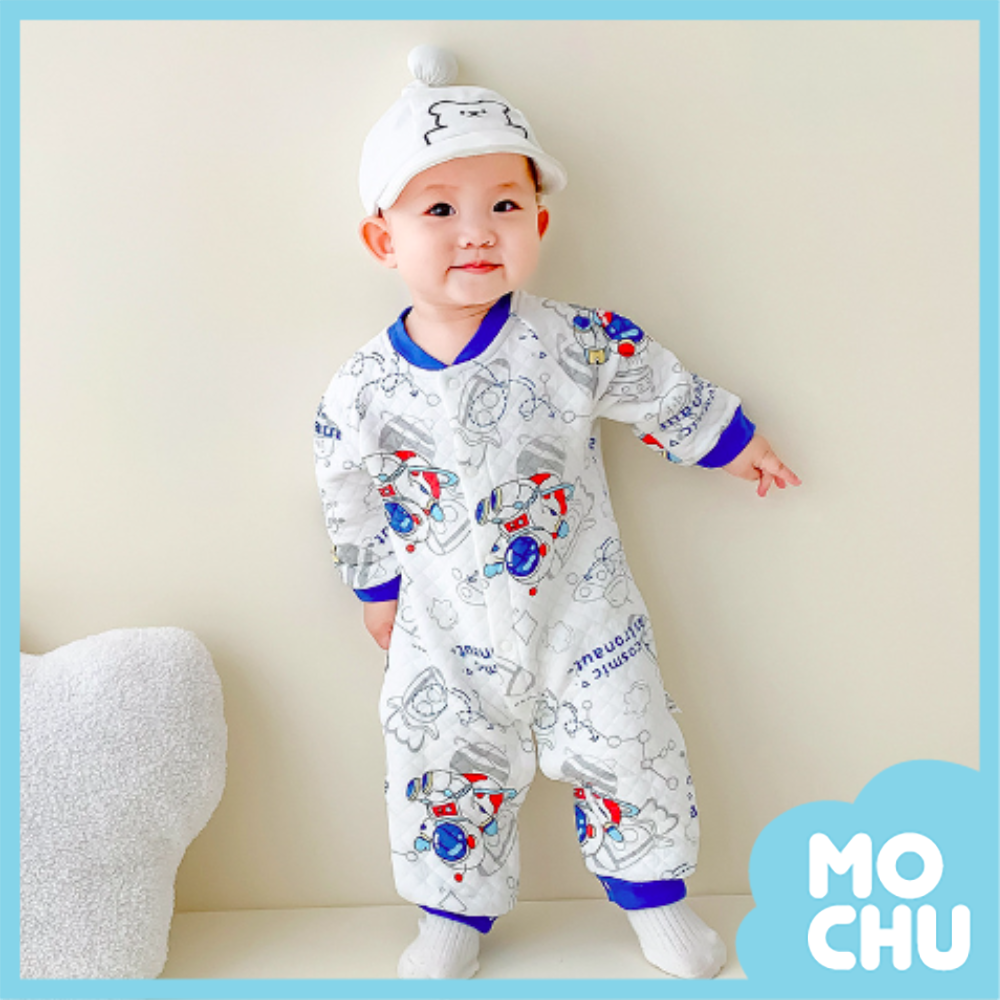 星際旅行夾棉長袖連身衣