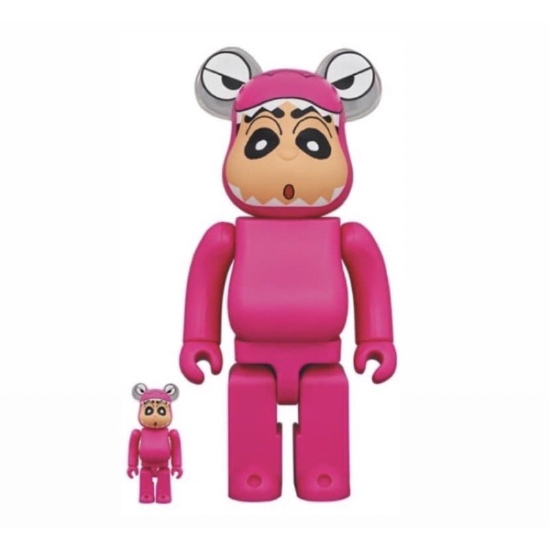 BE@RBRICK 蠟筆小新 鱷魚山先生 400% & 100%