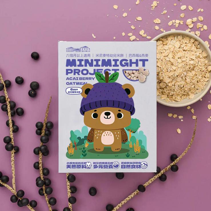 Minimight 巴西莓&燕麥(小熊頭粒狀)