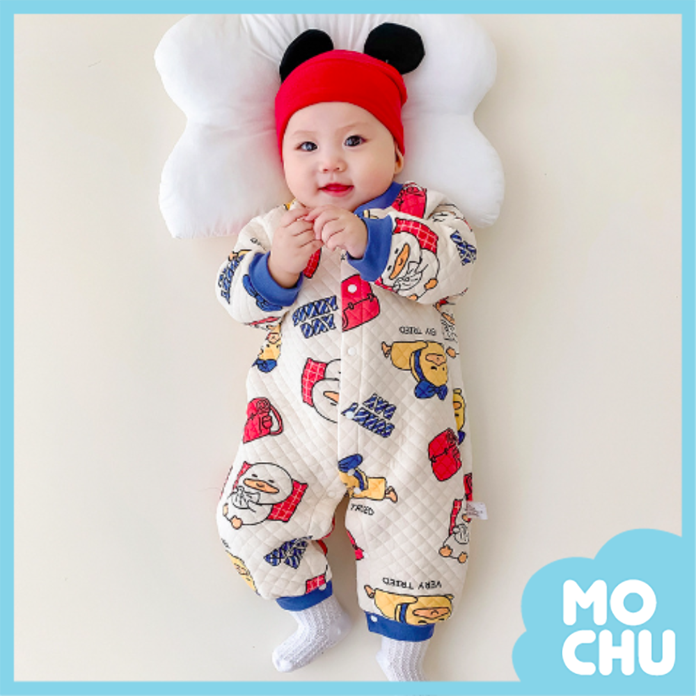 睏睏鴨夾棉長袖連身衣