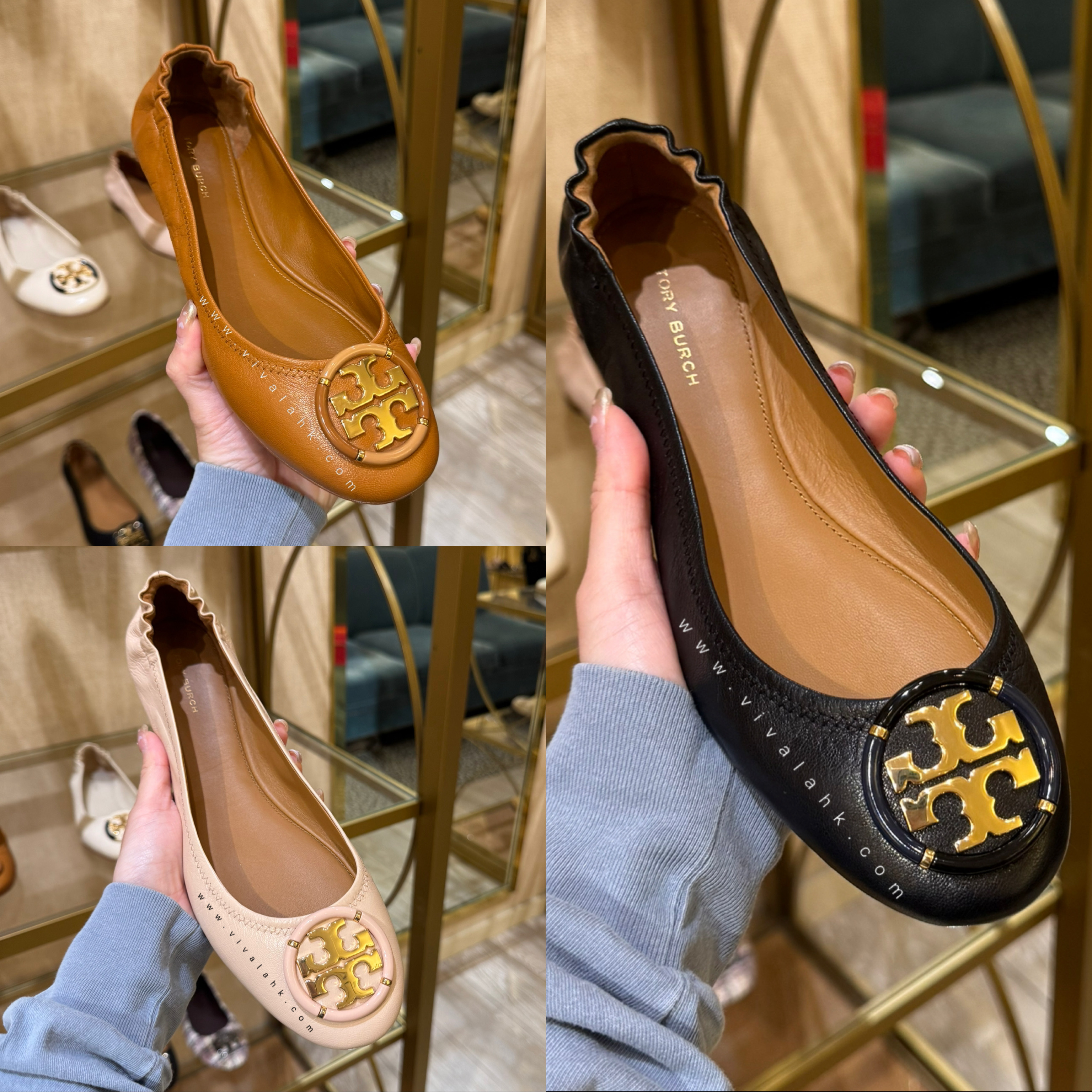 Tory Burch - Multi Logo 芭蕾平底鞋 (156749)