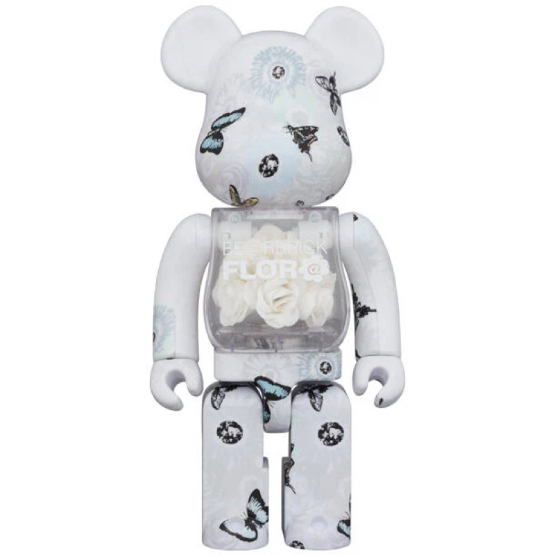 BE@RBRICK FLOR@ 永生花 白色 400%