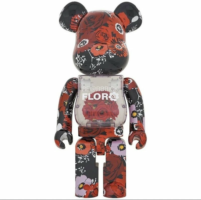 BE@RBRICK FLOR@ 永生花 紅色 400%