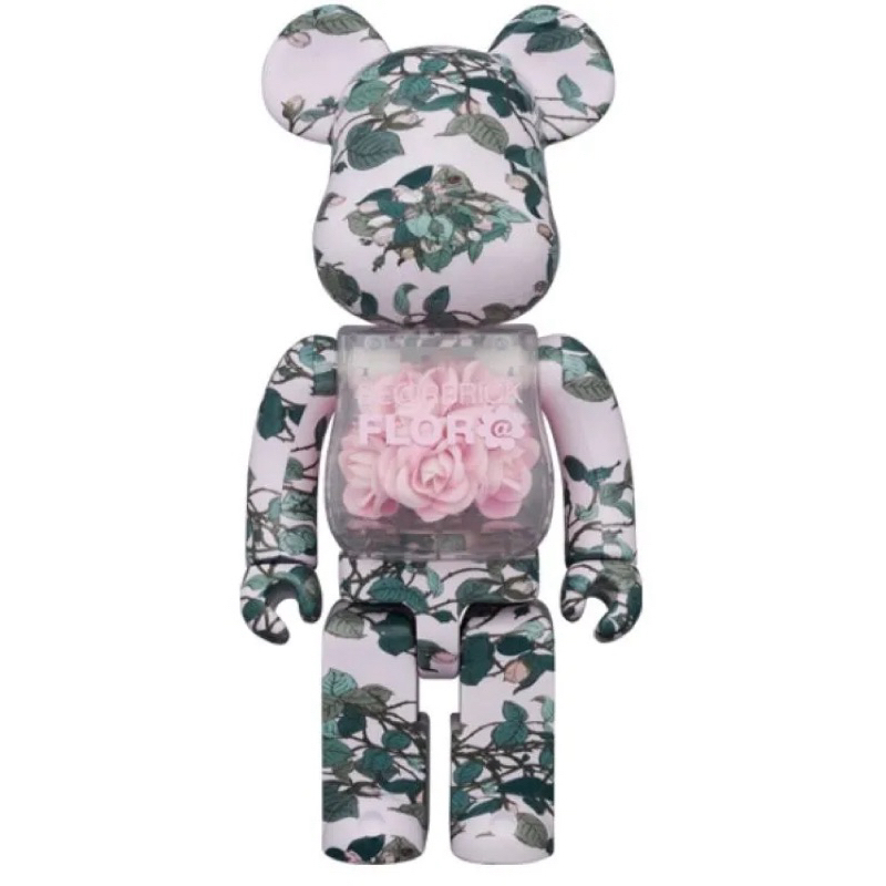 BE@RBRICK FLOR@ 永生花 粉色 400%