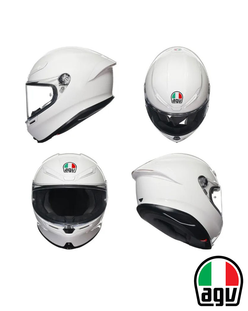 AGV K6S 素色 全罩安全帽 亮白