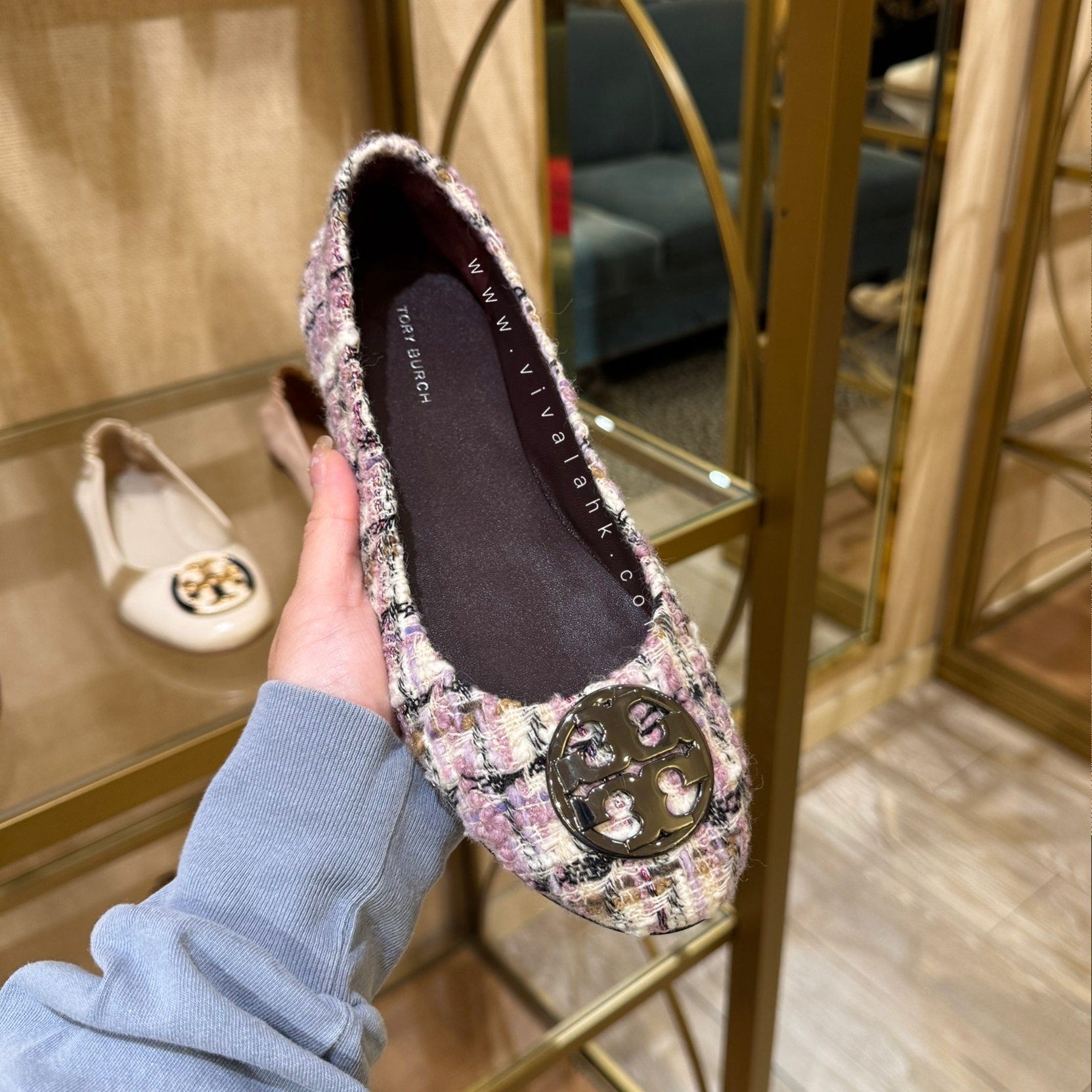 Tory Burch - Chelsea 平底鞋 (Tweed)