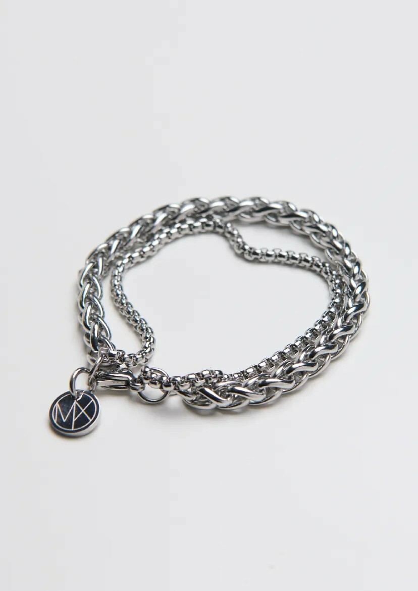 MB025 龍骨鏈身拼接小型圓圈鏈手鍊