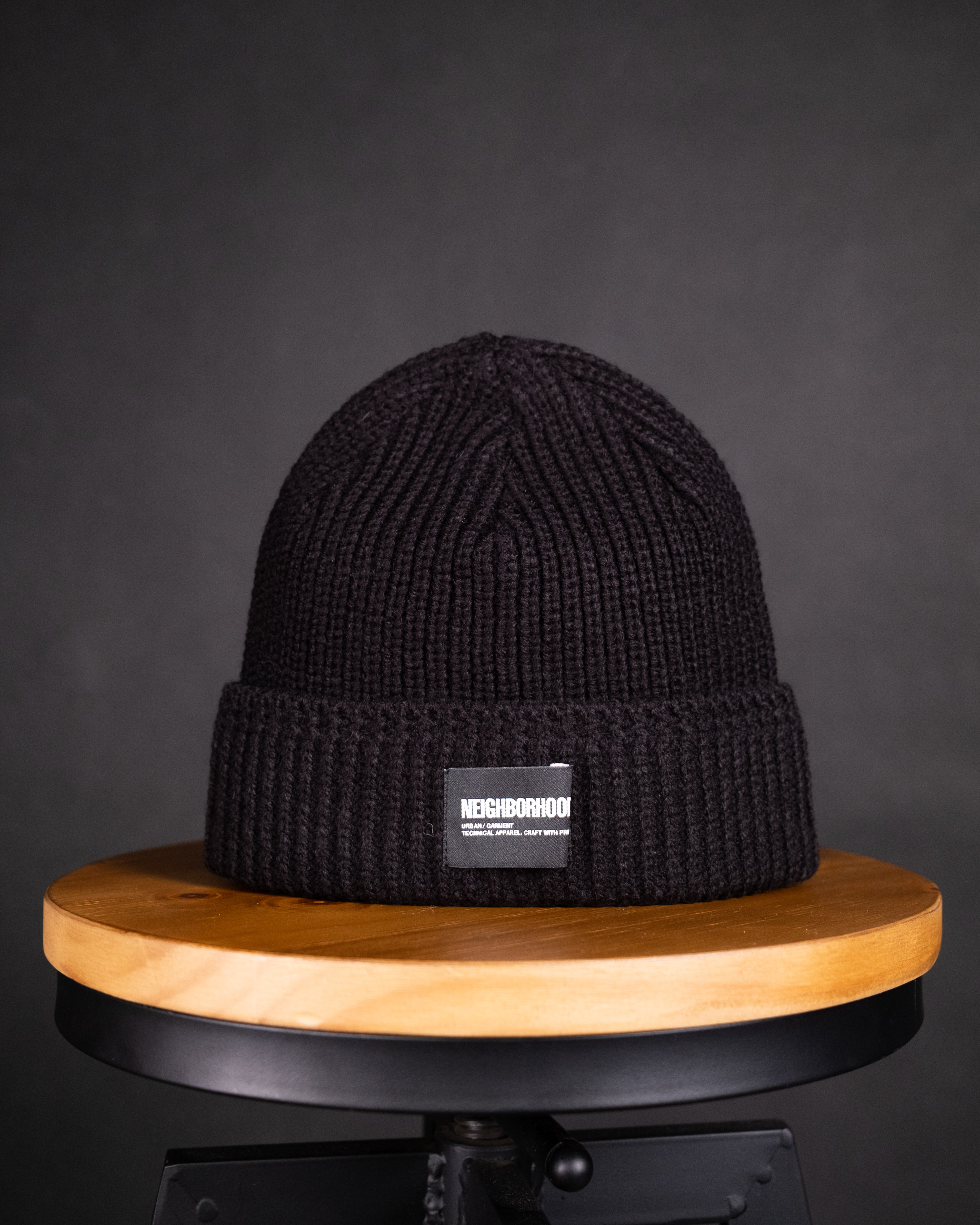 -(B3c04)-NEIGHBORHOOD JP BEANIE 針織 小標 咬標 毛帽 黑/灰/橄欖綠-242FUNH-HT01