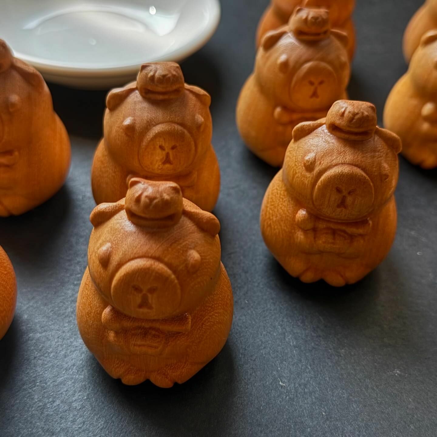 [原石] 黃檀木 水豚 原木擺件