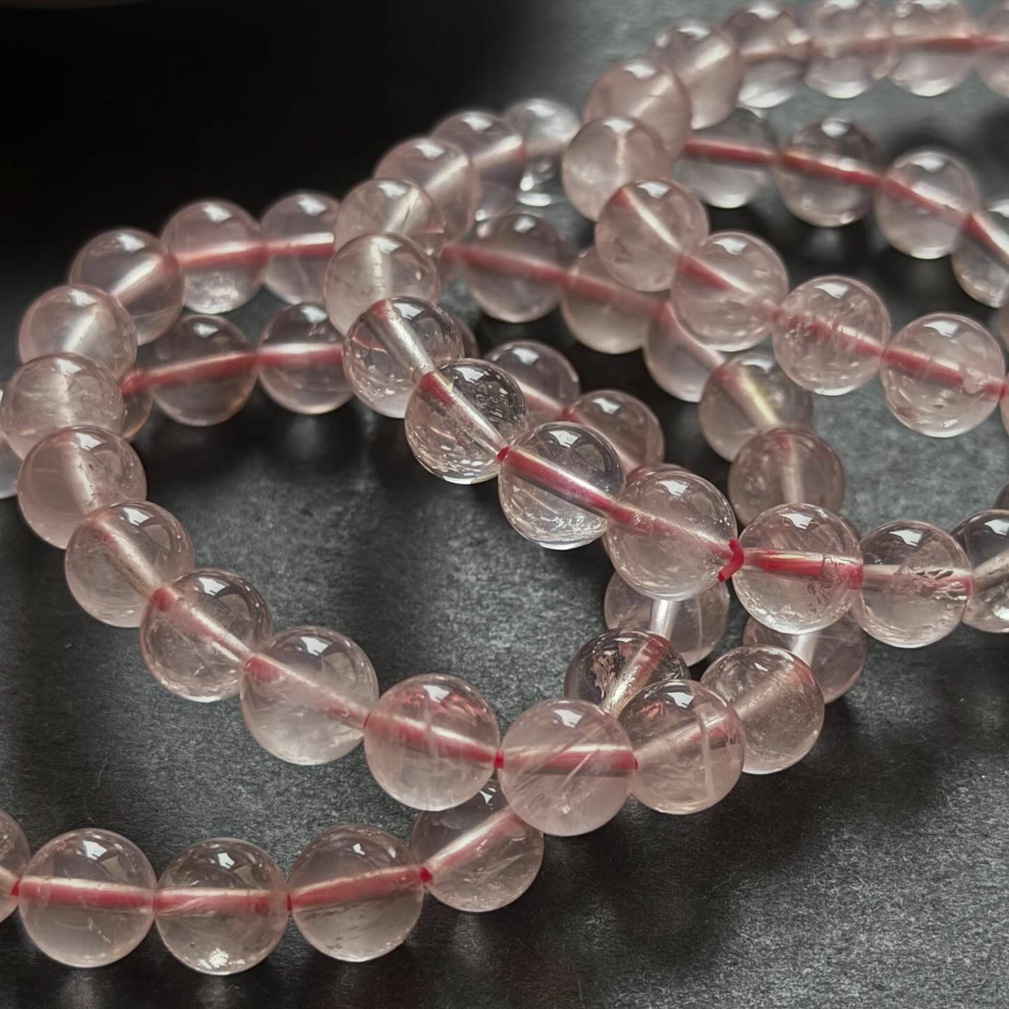 [原石] 星光粉晶 水晶手串