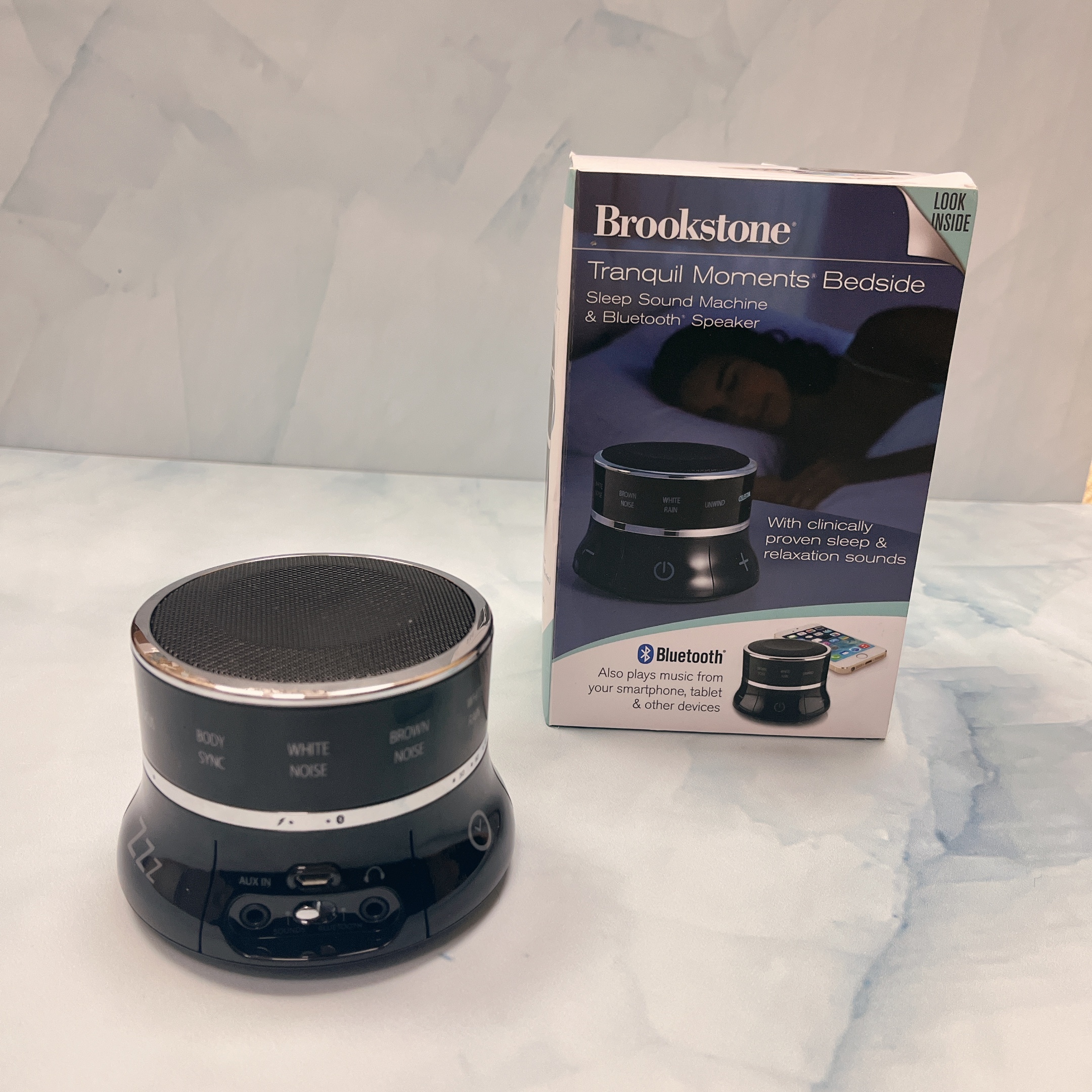 美國品牌Brookstone白嘈音助眠機及藍牙喇叭