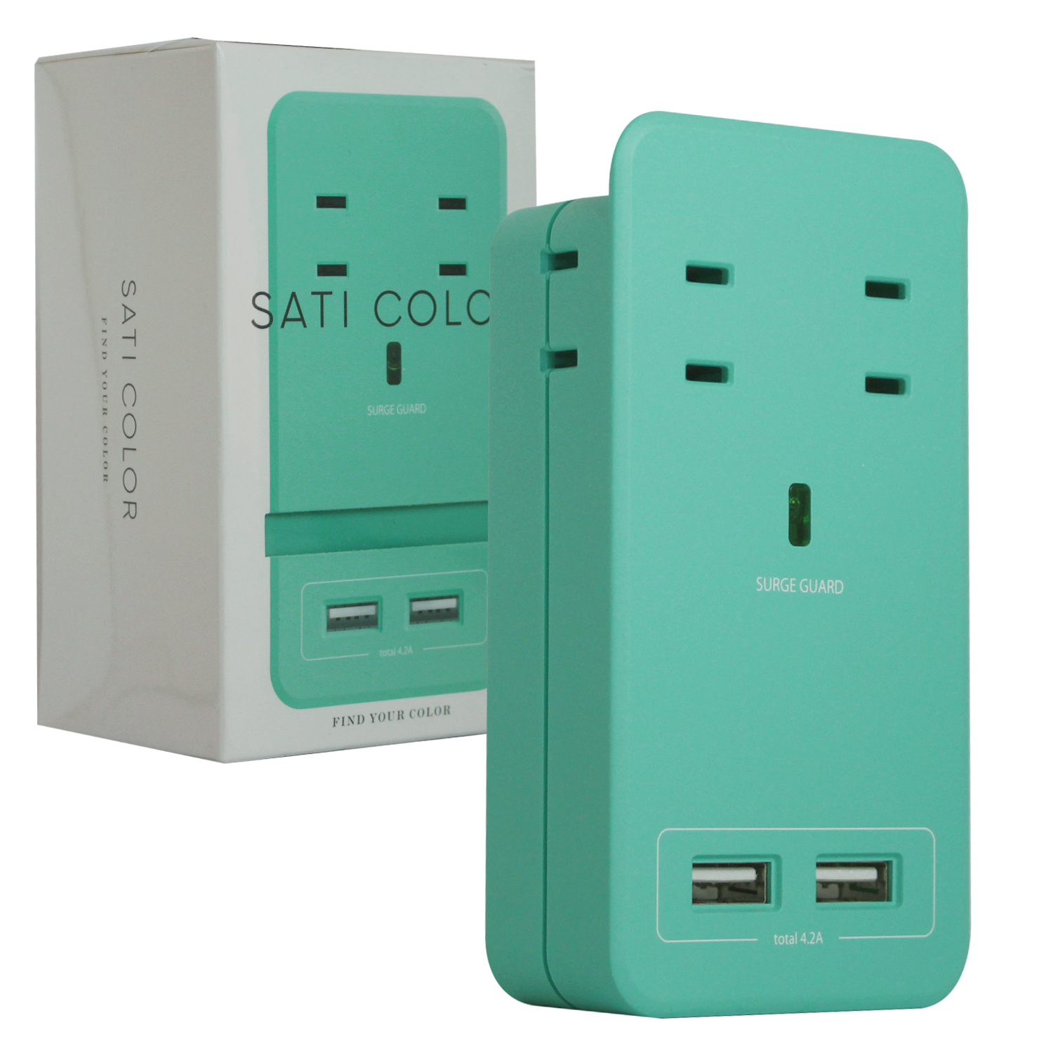 FARGO 防雷擊節能壁插充電器 延長線 iphone 雙USB充電 壁插 多孔插座