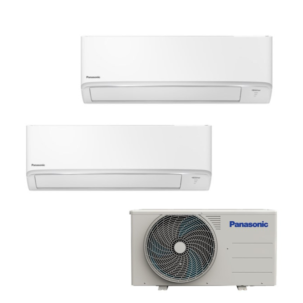 樂聲 Panasonic   CU-2LU18BBA (室外機)‧2匹 R32 智能變頻淨冷‧420mm一拖二分體式冷氣機‧香港行貨,原廠1年全機,5年壓縮機保養‧