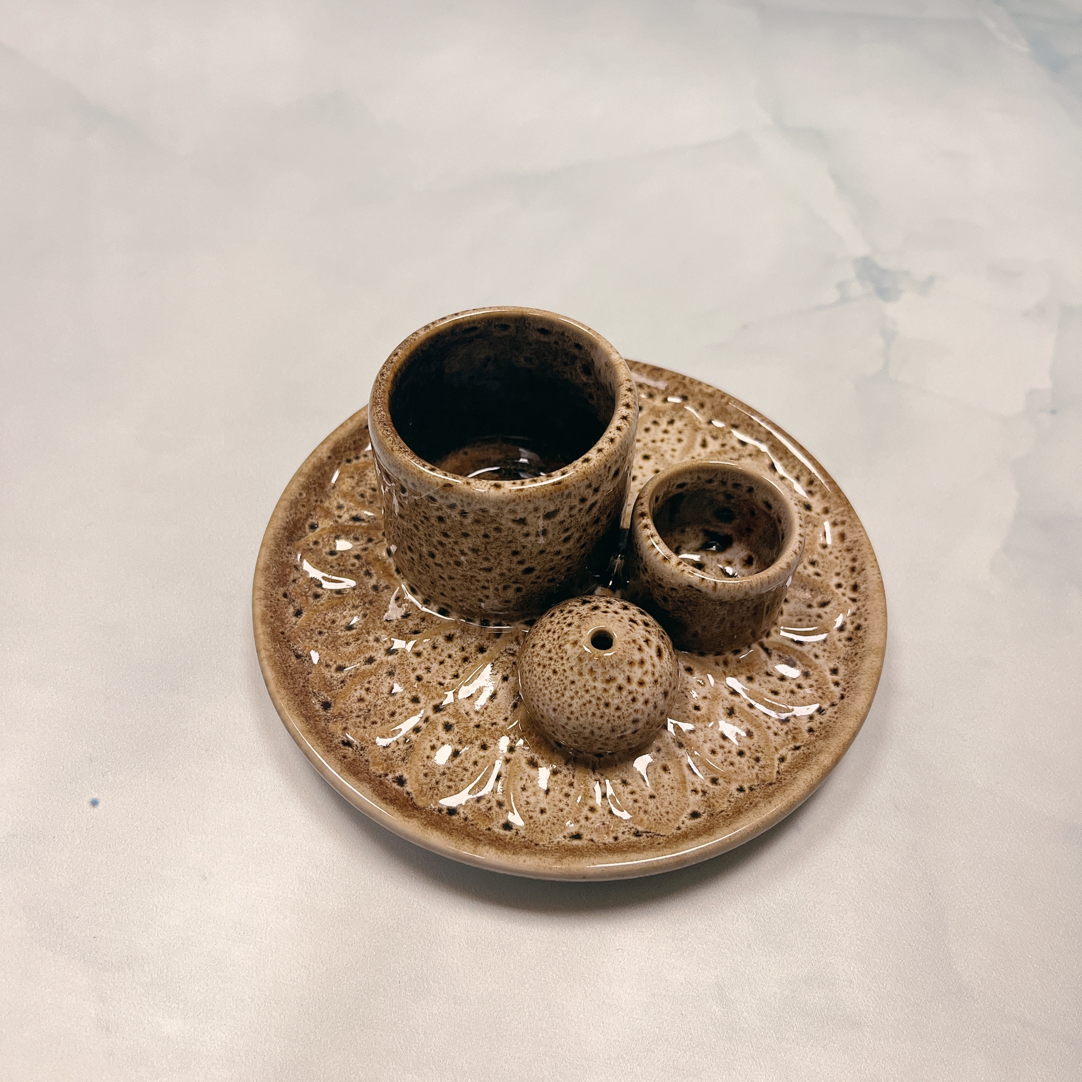 鼠尾草、秘魯聖木、線香托盤