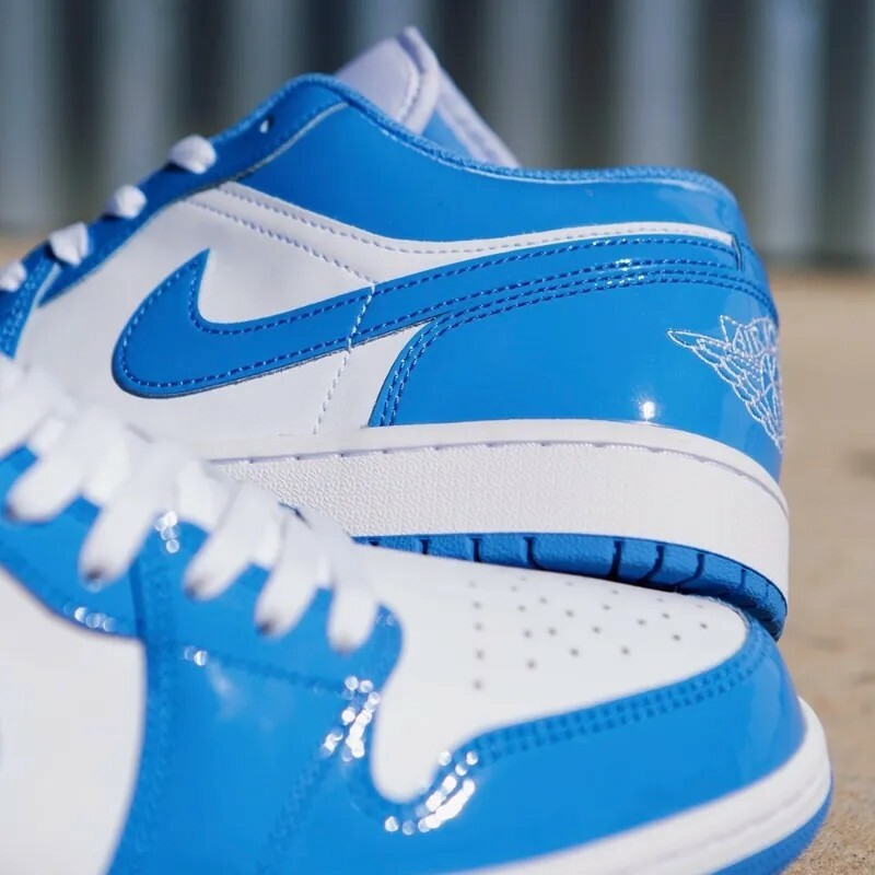 KTQ STORE ‧ Nike Air Jordan1 Low 漆皮 北卡藍 FZ2138-114