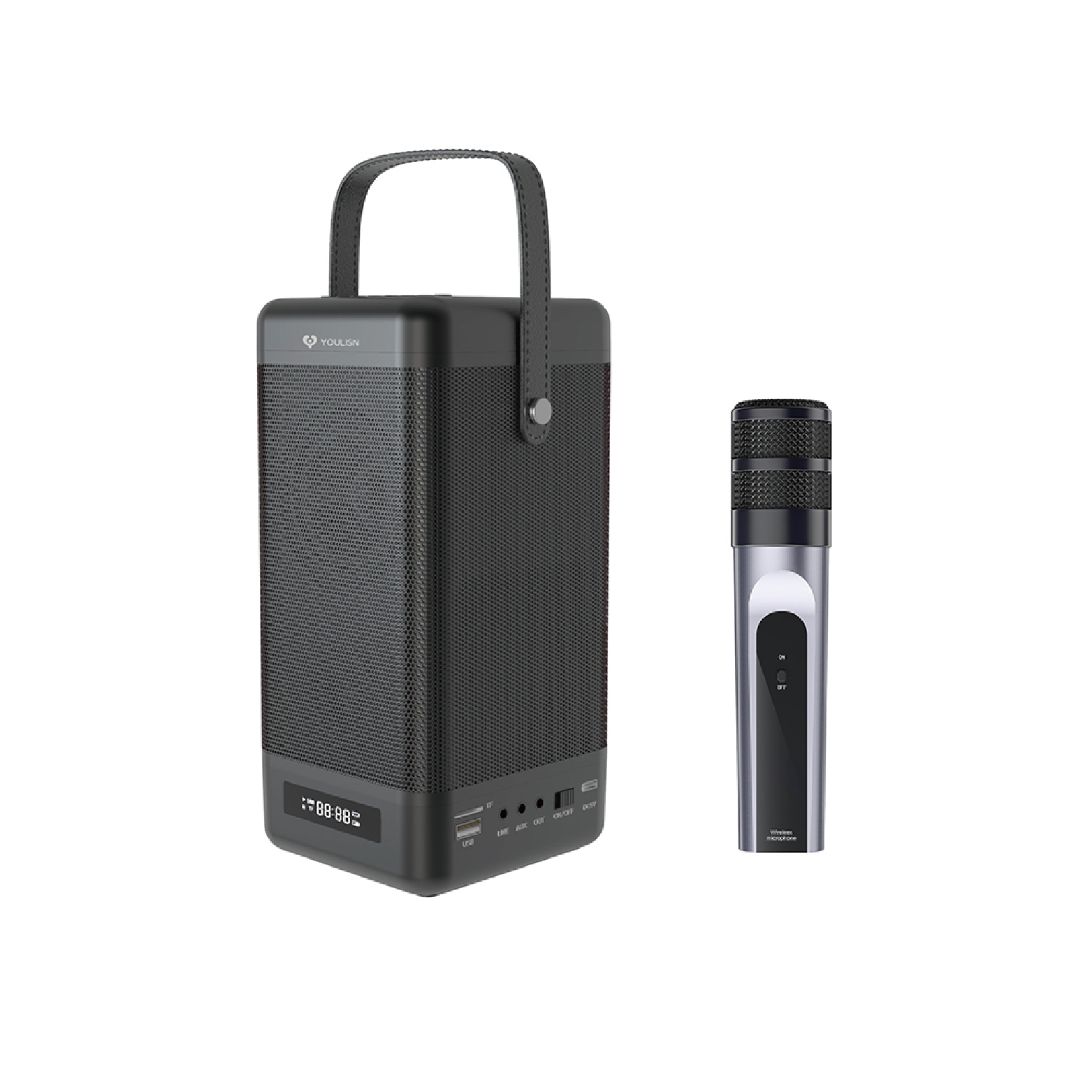 K歌音響【YOULISN優力神】便攜K歌藍牙音響 S12 單麥克風組