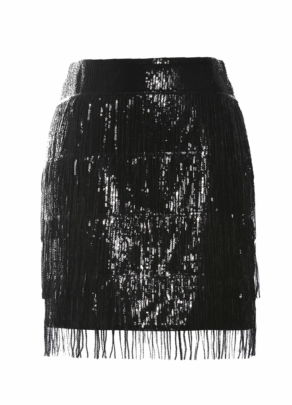 BD15056C1亮片流蘇短包裙