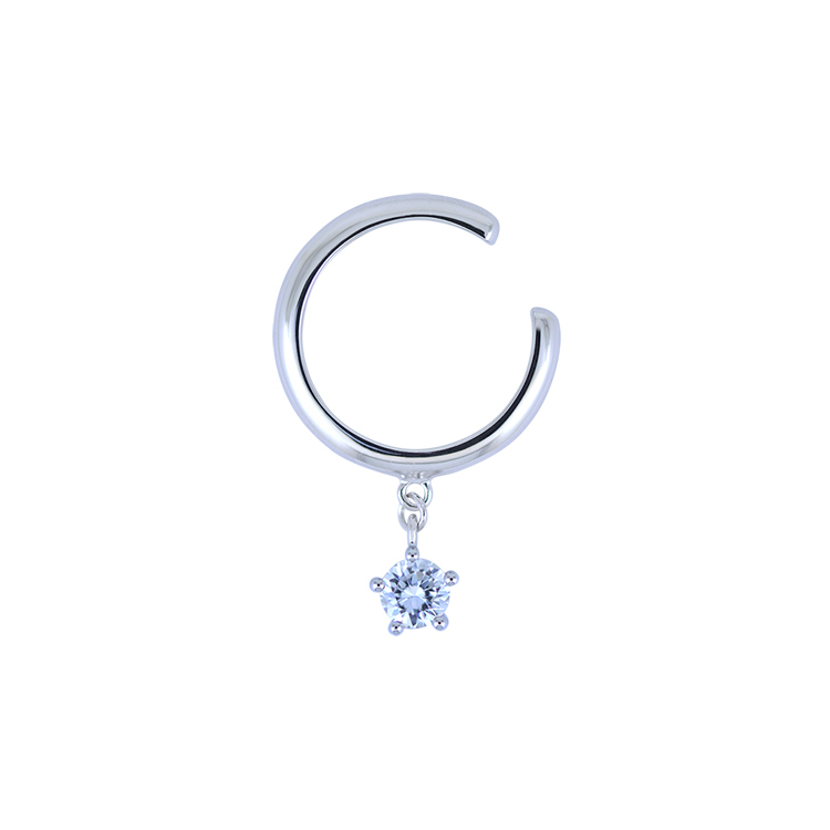 925純銀「璀璨晶鑽」耳骨夾 (單個)-SDE0068