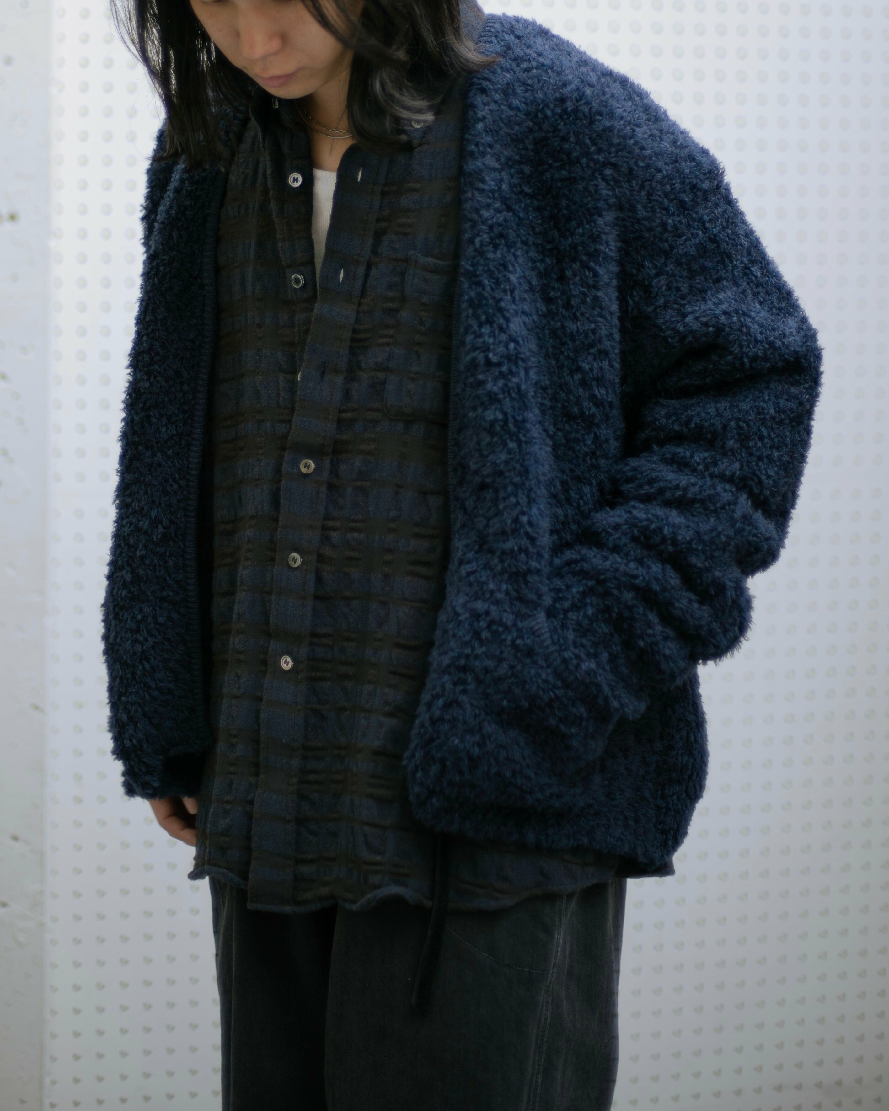 【NAME.】MALL YARN ZIP UP KNIT CARDIGAN NAME.】MALL YARN ZIP UP KNIT CARDIGAN