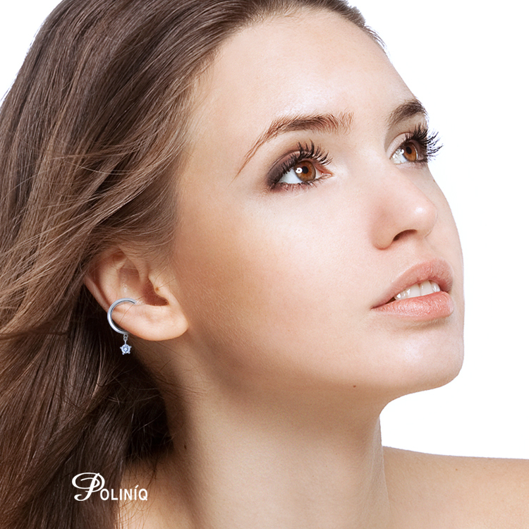 925純銀「璀璨晶鑽」耳骨夾 (單個)-SDE0068