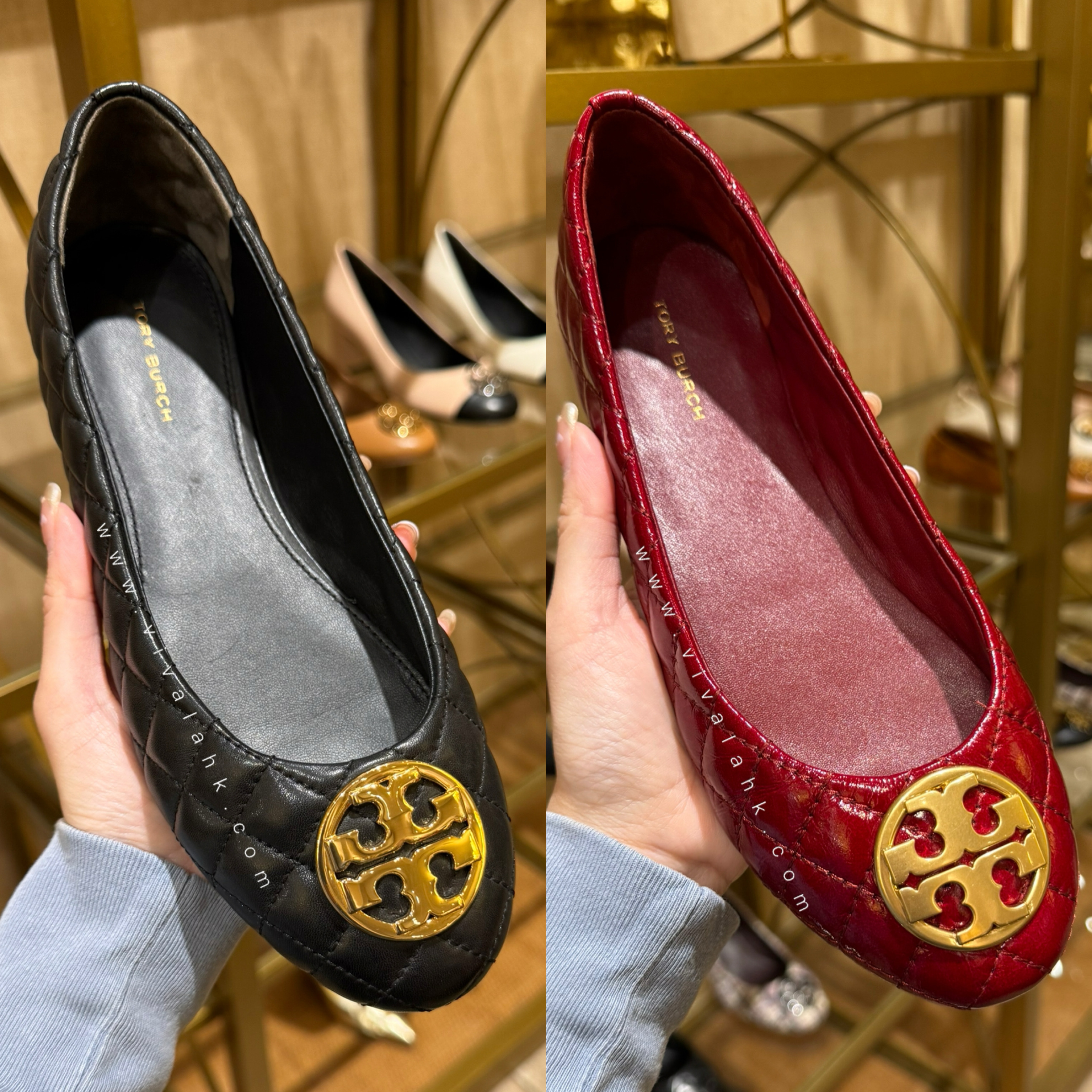 Tory Burch - Chelsea 平底鞋 (繡線牛皮）