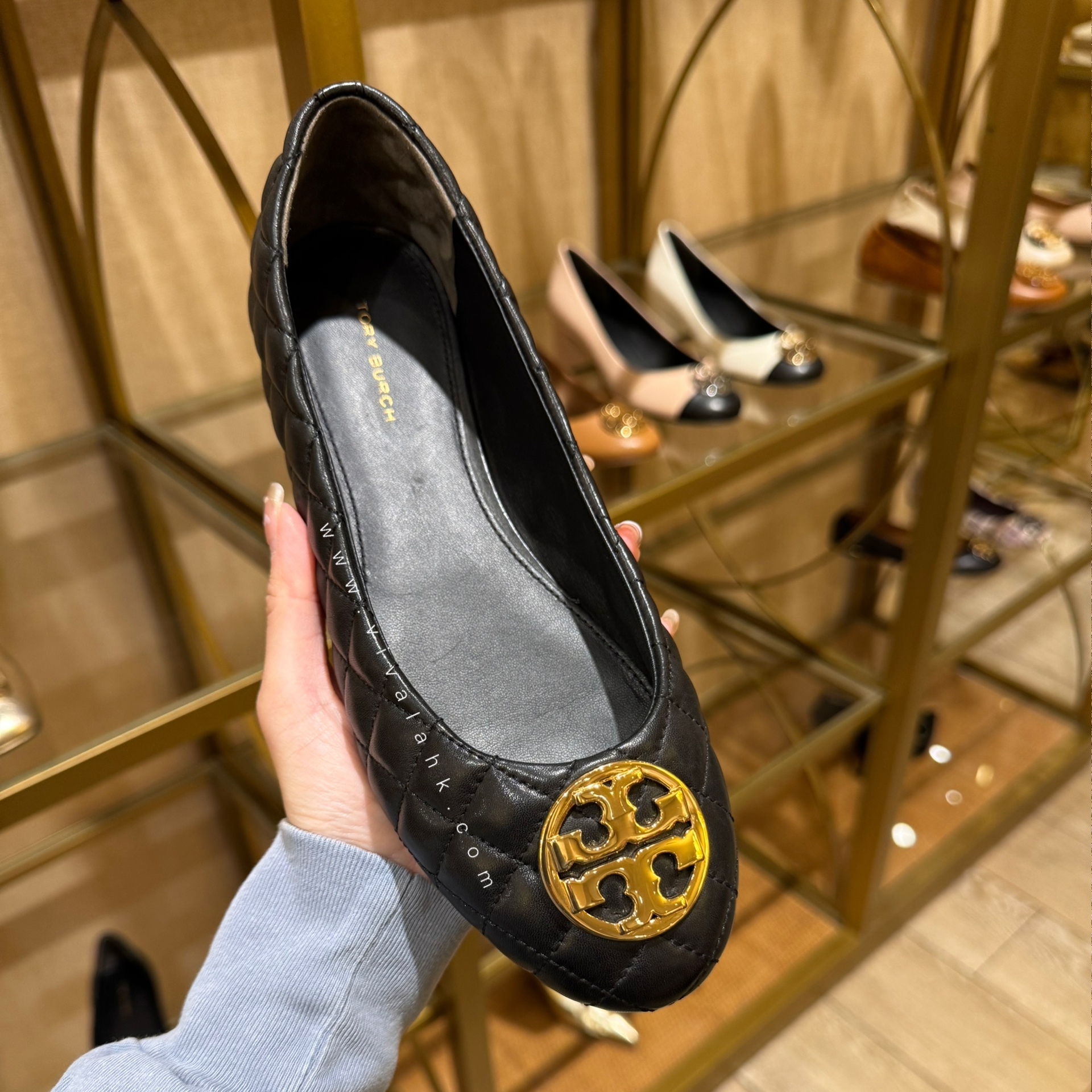 Tory Burch - Chelsea 平底鞋 (繡線牛皮）