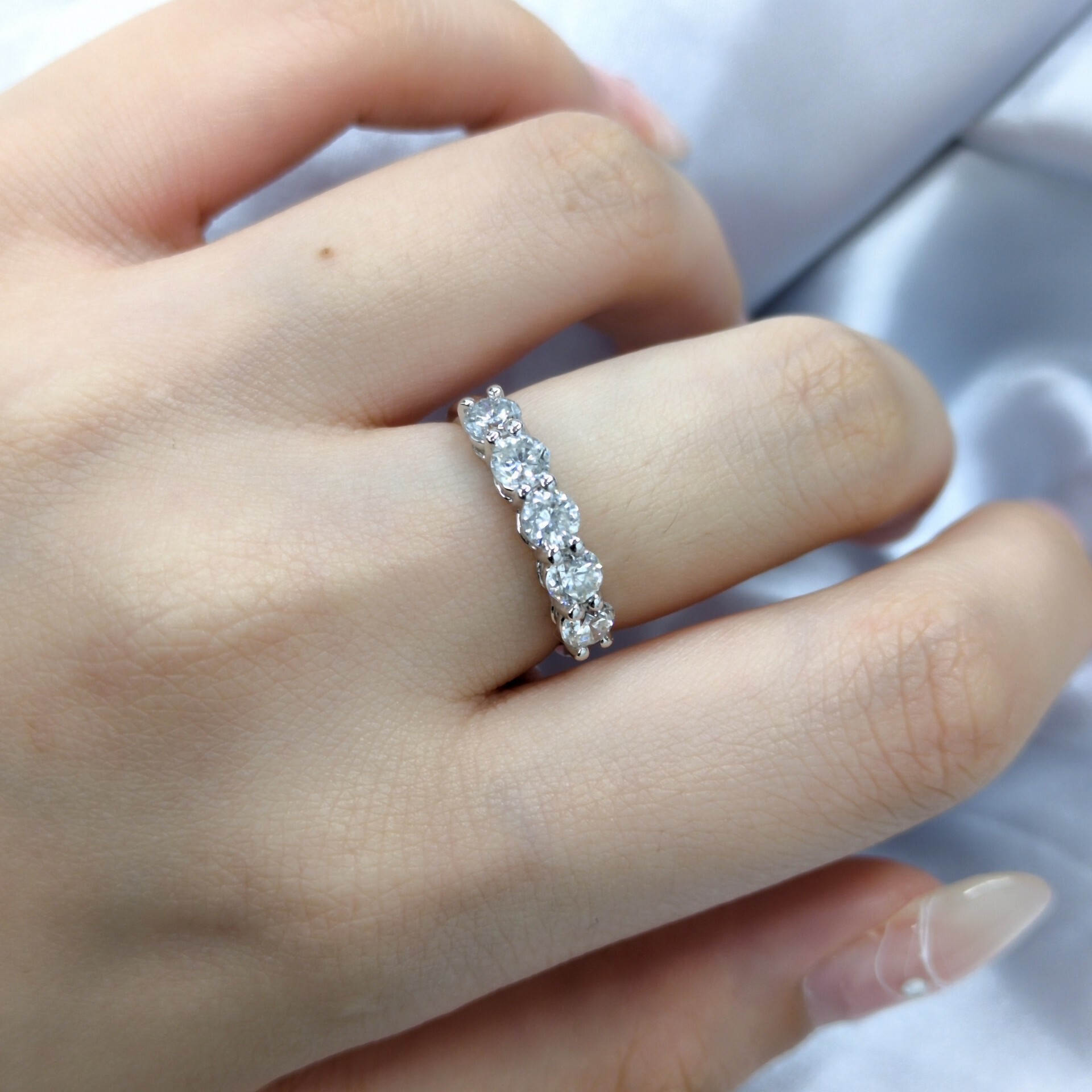 18K White Gold 1.18ct Diamond Ring