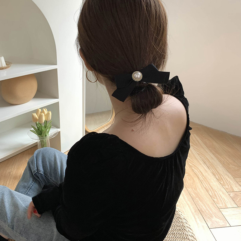 《5228》小香風蝴蝶結髮圈