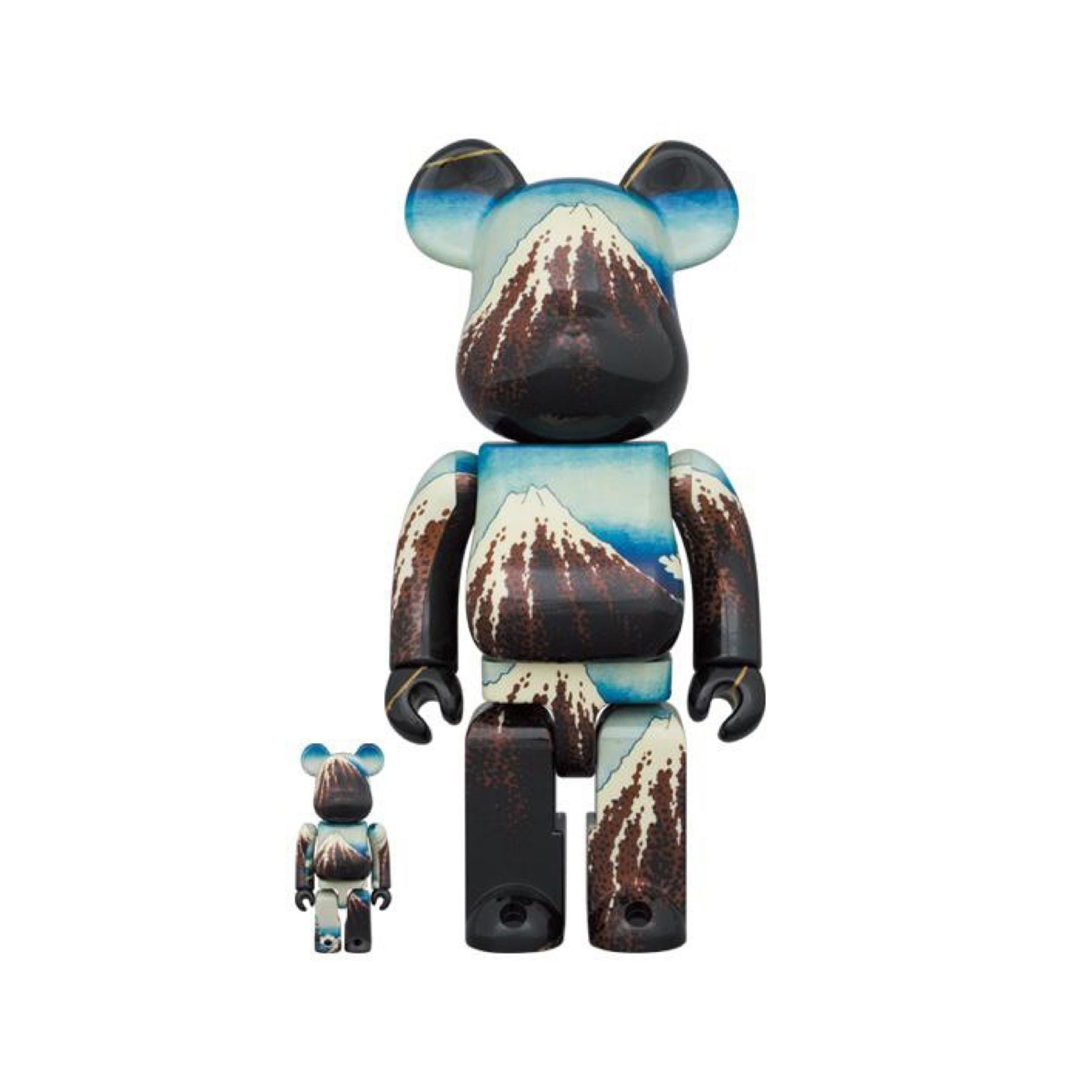 BE@RBRICK 葛飾北齋 山下白雨 400% & 100%