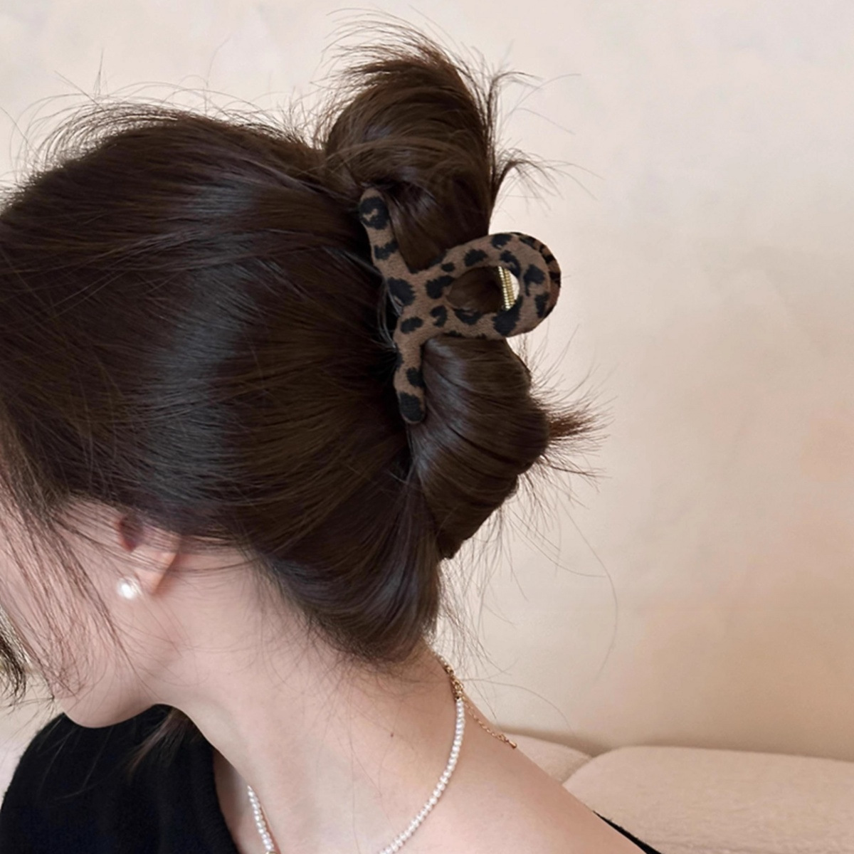 《5231》秋冬氣質豹紋髮飾