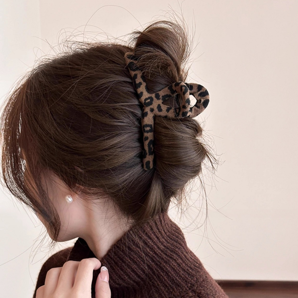 《5231》秋冬氣質豹紋髮飾