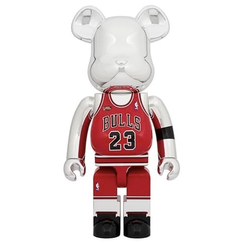 BE@RBRICK Michael Jordan 1998 LAST SHOT 銀 1000%