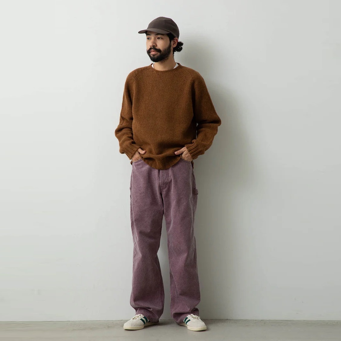 AURALEE 2024 A/W WASHED ORGANIC CANVAS PANTS - PURPLE PRE ORDER ITEM (預訂中)