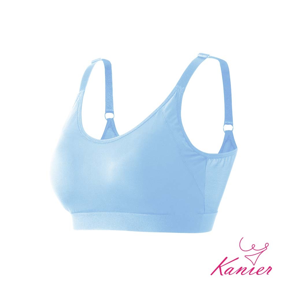 【Kanier卡妮兒】光紗微露 冰礦涼感無鋼圈內衣【2872 琴酒藍 -S / M / L / XL / 2XL】