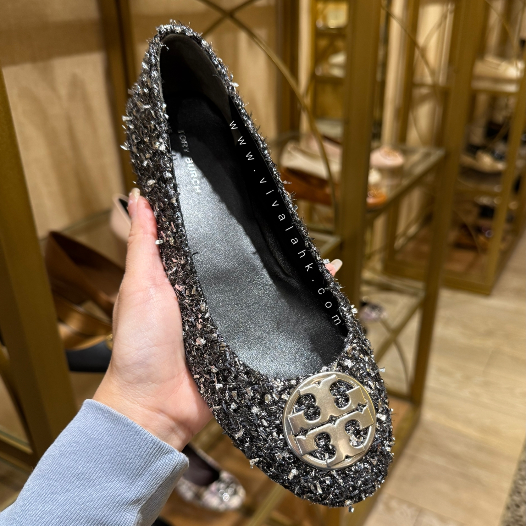 Tory Burch - Chelsea 平底鞋 (Tweed) (162727)