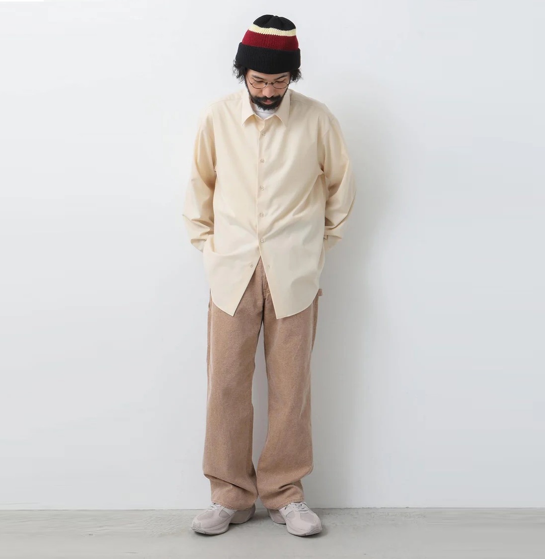 AURALEE 2024 A/W WASHED ORGANIC CANVAS PANTS - LIGHT BROWN PRE ORDER ITEM (預訂中)