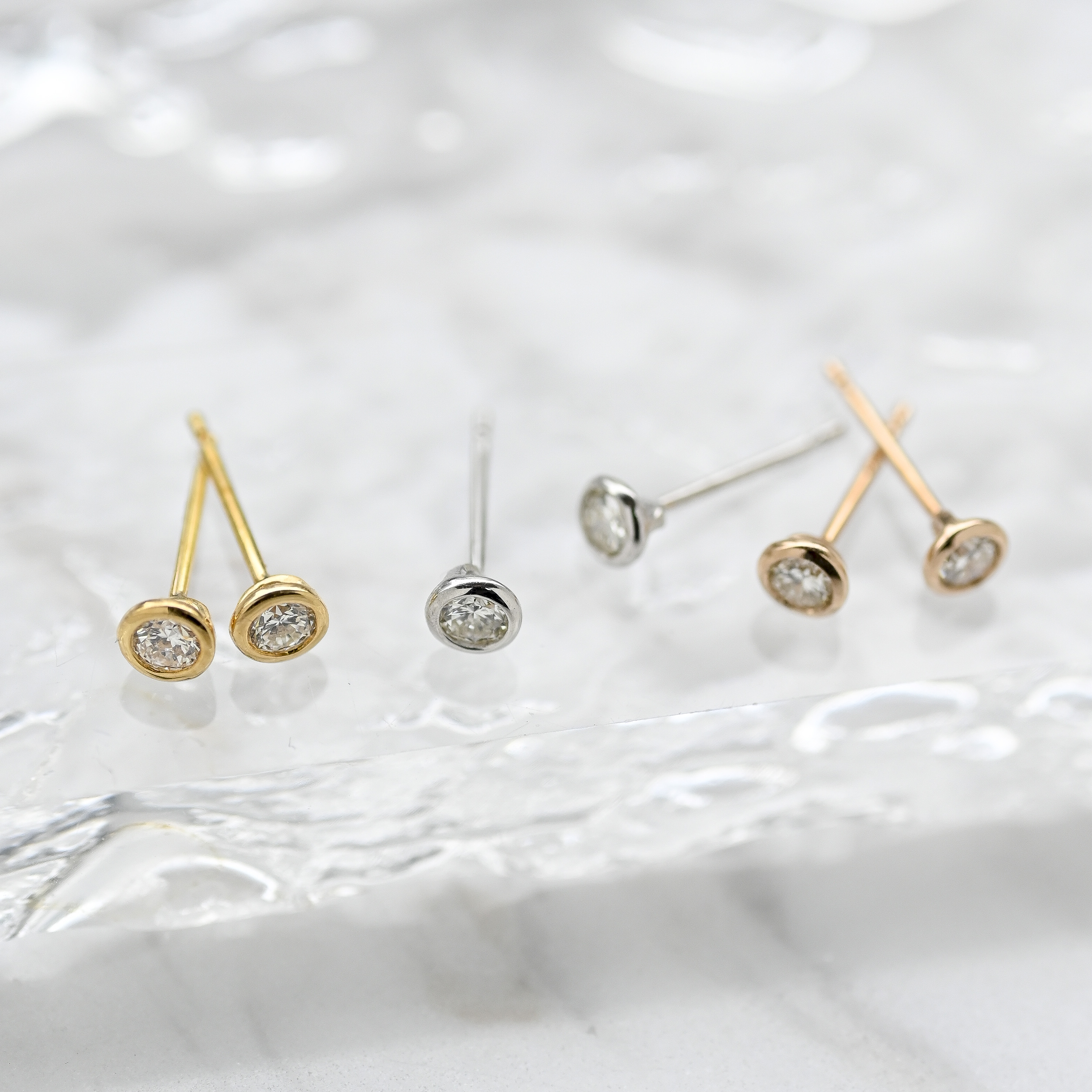 18K Little Bubble Earring