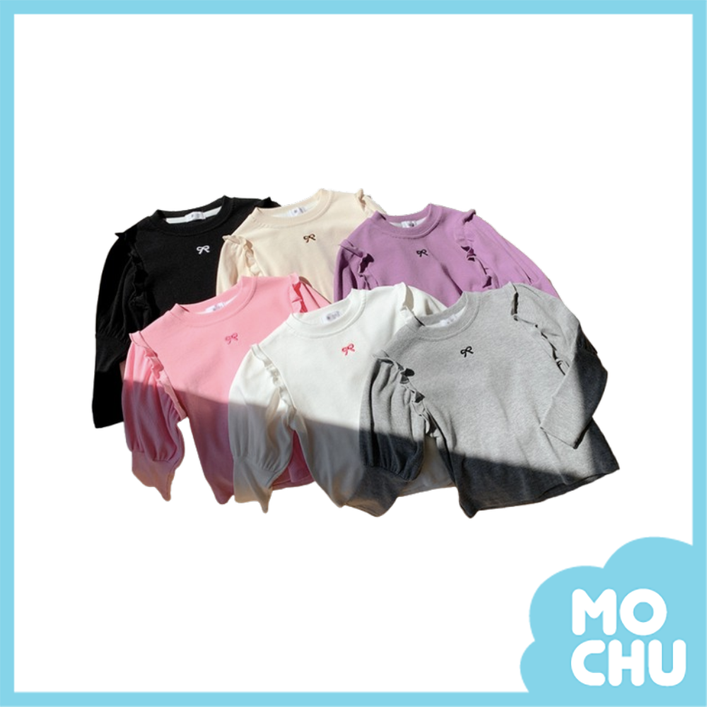 蝴蝶結公主澎袖上衣(六色)