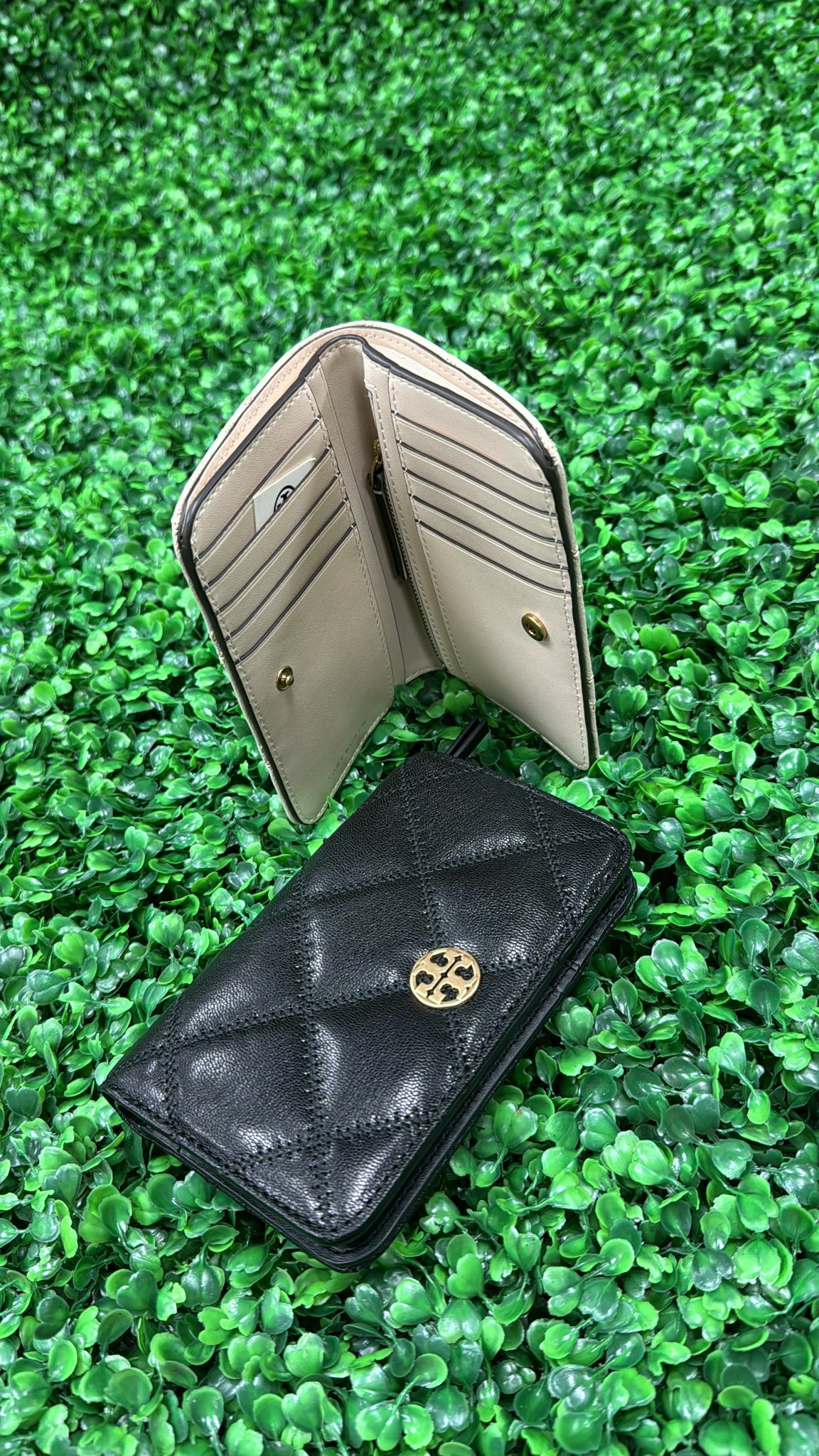 【現貨】Tory Burch F110106 菱格銀包